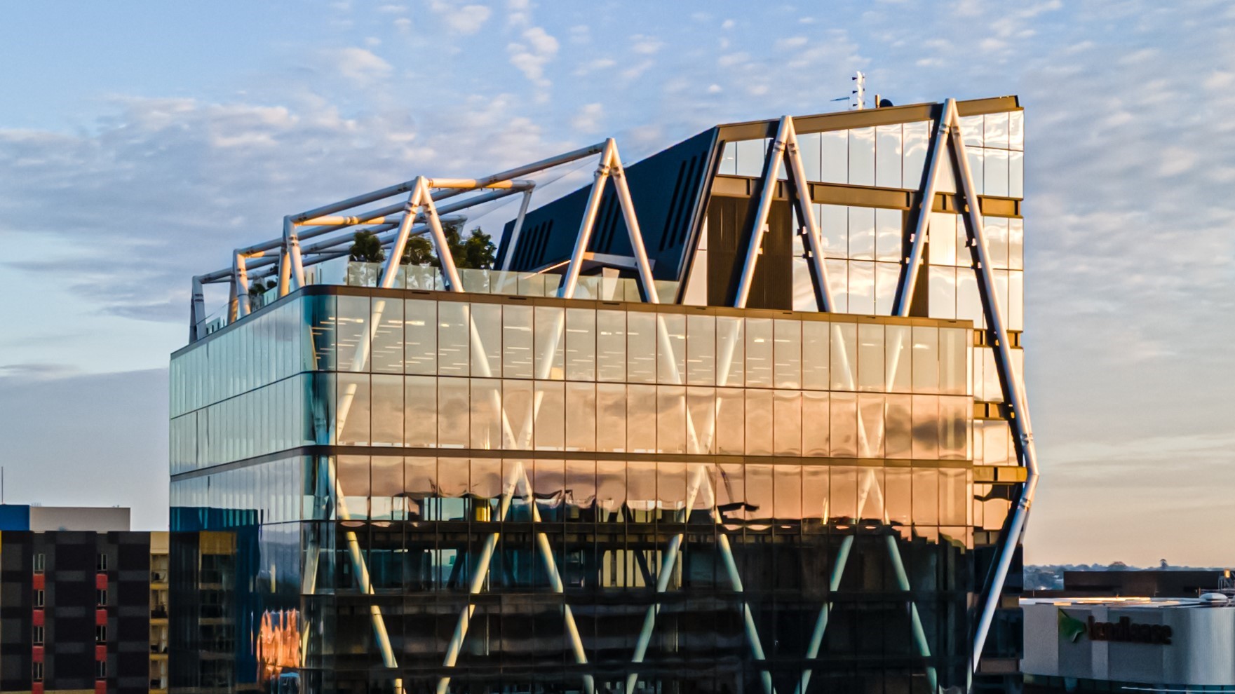 Commercial office structural steel